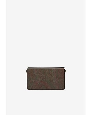 Etro Arnica Paisley Jacquard Clutch - White