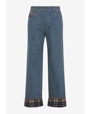 Burberry Dexter Straight-Leg Jeans - Blue