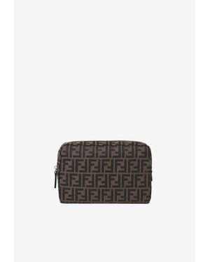 Fendi Medium Superlight Ff Zucca Pouch Bag - Brown