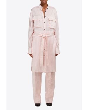ワンピース Salvatore Ferragamo Pink Stretch Viscose Blend Dress Ferragamo Pink Stretch Viscose Blend Dress – LOZURI®