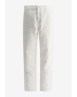 Carhartt Double-Knee Straight Pants - White