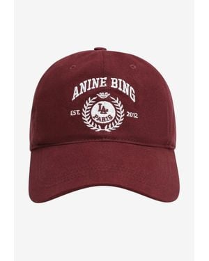 Anine Bing Jeremy Collegiate Baseball Cap - Red