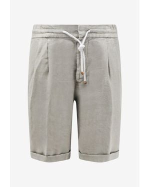 Brunello Cucinelli Drawstring Bermuda Shorts - Gray