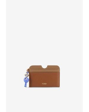 Fendi Ff Diamonds Leather Wallet - White