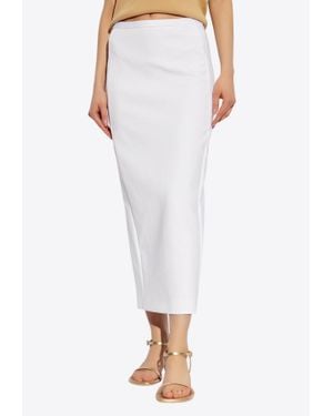 Max Mara Charme Pencil Midi Skirt - White