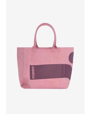 Isabel Marant Small Yenky Canvas Tote Bag - Pink