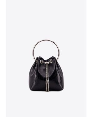 Jimmy Choo Bon Bon Leather Shoulder Bag - Black