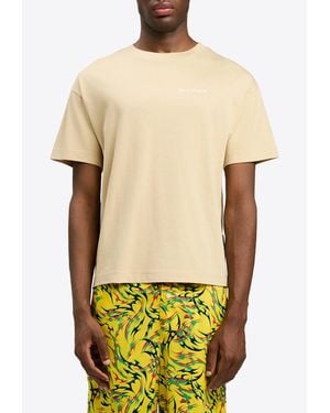 Palm Angels Classic Logo T-Shirts - Green