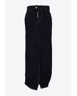 DSquared² Denim Maxi Skirt - Blue