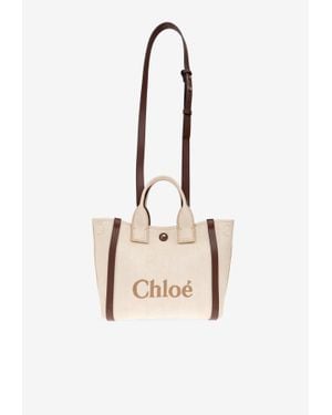 Chloé Small Carry Tote Bag - Natural