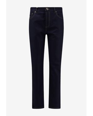 Brunello Cucinelli Washed Straight-Leg Jeans - Blue