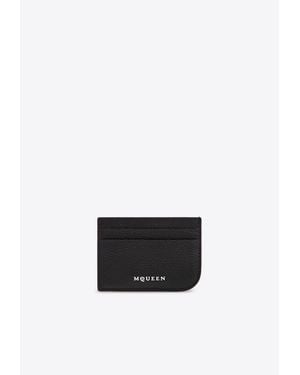 McQueen Sling Zip Leather Cardholder - White
