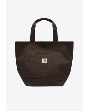 Carhartt Jakob Logo Patch Tote Bag - Black
