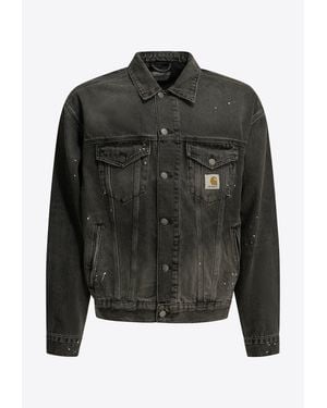Carhartt Helston Faded Denim Jacket - Black