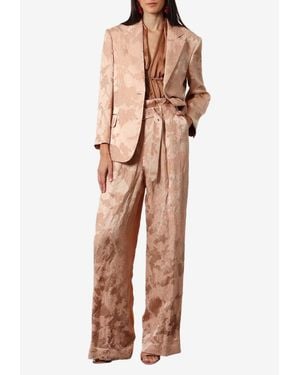 Dries Van Noten Peaked Lapel Blazer - Natural