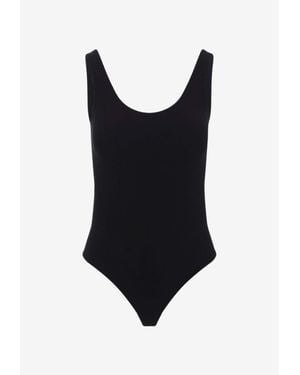 Wolford Slash String Sleeveless Bodysuit - Black