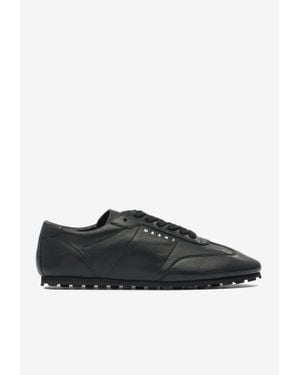 Marni Softy Soccer Nappa Leather Trainers - Black