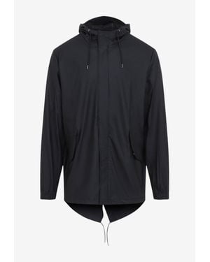 Rains Classic Fishtail Rain Jacket - Blue
