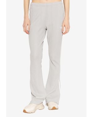 adidas Originals Flared High-Waist Sweatpants - White