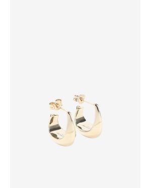 Lemaire Mini Curved Drop Earrings - White