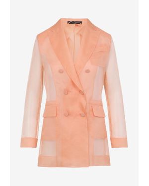 Max Mara Esopo Organza Jacket - Pink