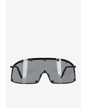 Rick Owens Shielding Wrap Sunglasses - Gray