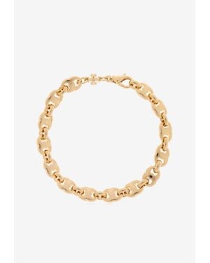 Tory Burch Delicate Gemini Chain-Link Bracelet - Metallic