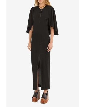 Chloé Caped Gown - Black