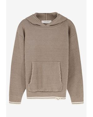 Golden Goose Journey Knitted Hooded Sweatshirt - Brown