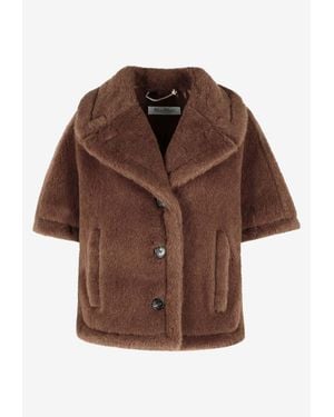 Max Mara Acorvinolny Short Teddy Coat - Brown