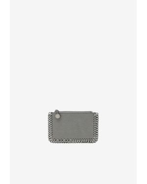 Stella McCartney Falabella Faux Leather Zip Cardholder - White