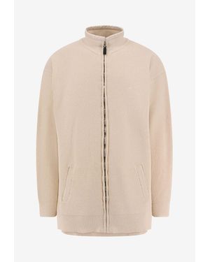 Balenciaga Bb Garderobe Intertwined Cardigan - Natural