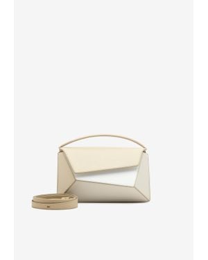 Mlouye Small Naomi Calf Leather Top Handle Bag - Natural