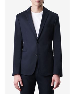 DRYKORN Single-Breasted Slim Satin Blazer - Blue
