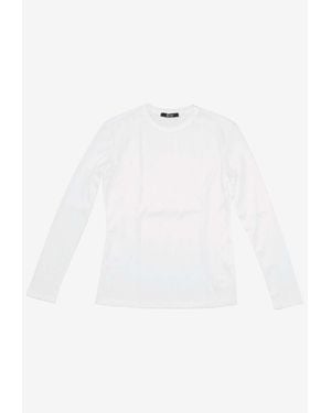 LA ROSE Essential Long-Sleeved T-Shirt - White