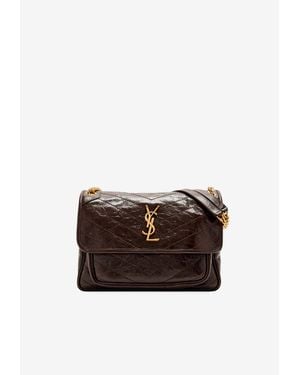 Saint Laurent Medium Niki Chain Shoulder Bag - Brown