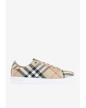 Burberry Check Set Low-Top Sneakers - White
