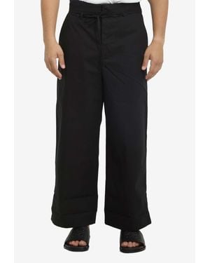 Jacquemus Marin Wide-Leg Pants - Black
