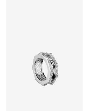 Eera Tubo Diamond Ring - White