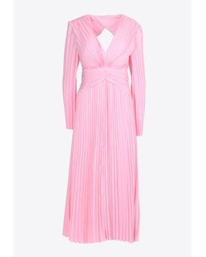 Mossman Stars Aligned Long-sleeved Midi Dress - Pink