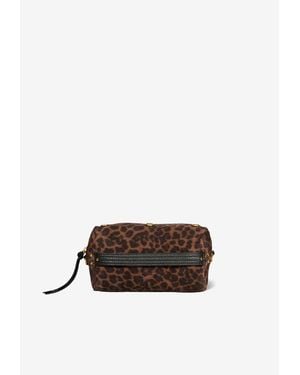 Jérôme Dreyfuss Lucky Case Leopard Print Clutch - White