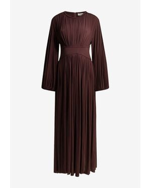 Zimmermann Luna Maxi Billow Dress - Red