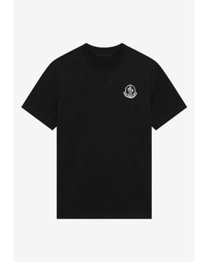 Moncler Logo Crewneck T-Shirt - Black
