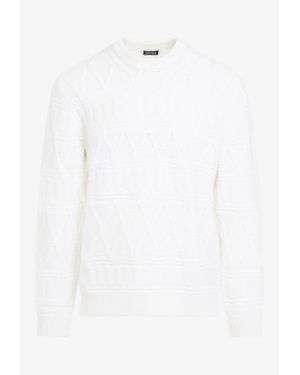 ZEGNA Wool Knit Jumper - White