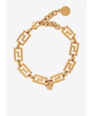 Versace Greca Medusa Pendant Bracelet - Metallic