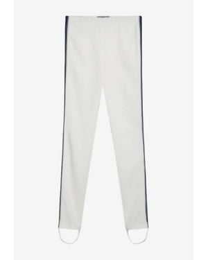 Prada Logo-Embroidered Leggings - White
