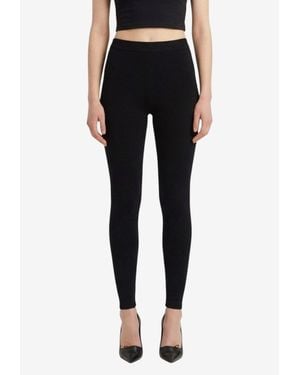 Balenciaga Techwear Logo Leggings - Black