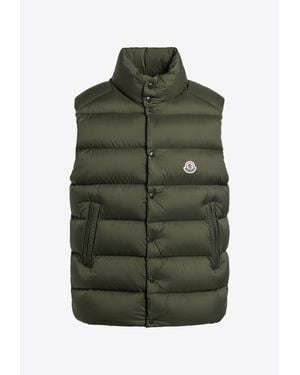 Moncler Tibb Quilted Down Vest - Green