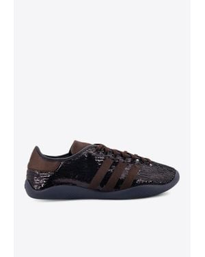 adidas X Wales Bonner Sequined Low-Top Sneakers - Black