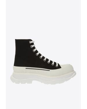 McQueen Tread Slick High-Top Sneakers - Black